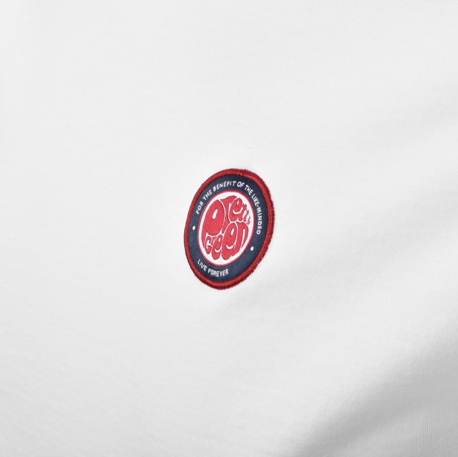 Alternative Image for ProductPretty Green Like Minded Crew Neck T Shirt White3